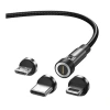 5A Super Fast Charging 540-degree Rotating magnetic data cable Fast charging is suitable for Huawei Type-C, Apple and Android charging cables Item Picture